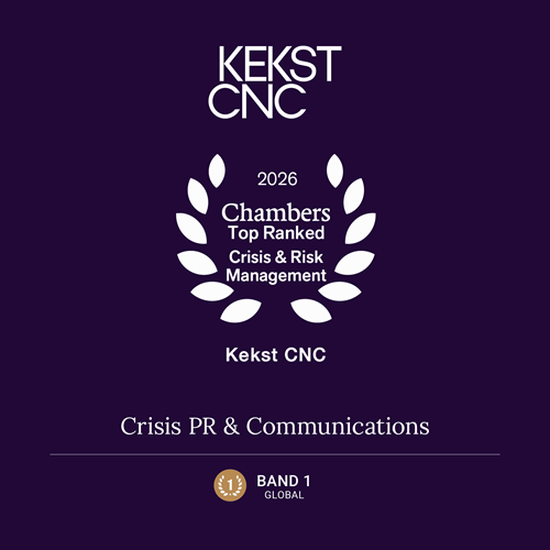 Chambers Band 1 Ranking - Crisis PR & Communications